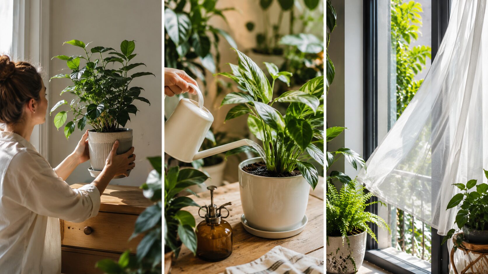 光の条件別の観葉植物の選び方